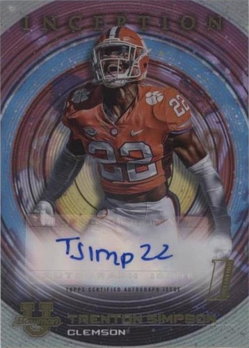 2022-23 Bowman Inception University Trenton Simpson #BIA-TSN