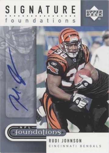 2005 Upper Deck NFL Foundations Rudi Johnson #SF-RJ
