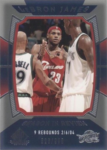 2004-05 SP Game Used - LeBron James #156