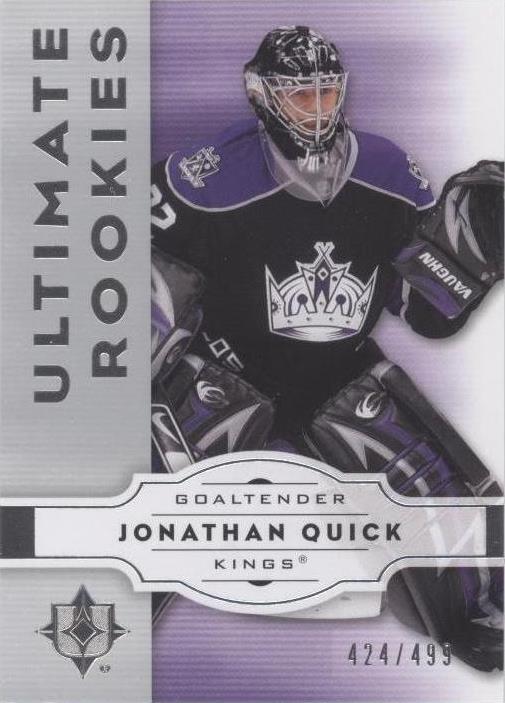 2007-08 Ultimate Collection - Ultimate Rookies #96 Jonathan Quick /499 ...