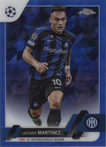 2022-23 Topps Chrome Sapphire Edition UEFA Club Competitions Lautaro Martinez #97