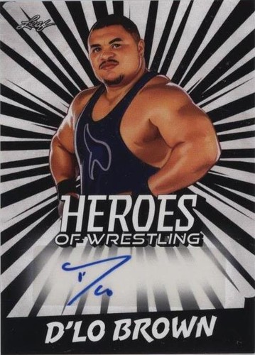 2023 Leaf Heroes of Wrestling - D'Lo Brown #BA-DB1