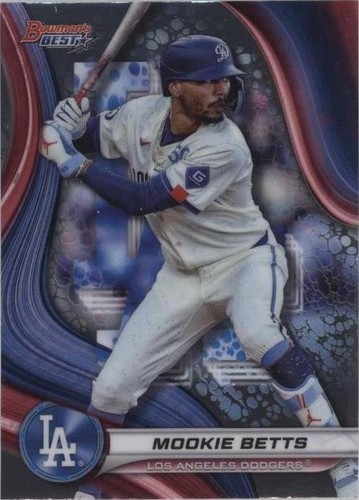 MOOKIE BETTS 2024 Bowman's Best #35 Blue Xfractor #099/150