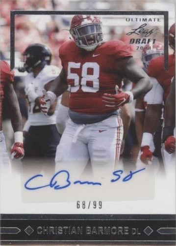 2021 Leaf Ultimate Draft Christian Barmore #GLR-CB1