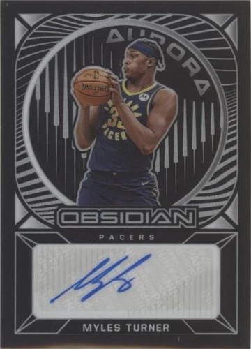2020-21 Panini Obsidian - Myles Turner #AU-MYT
