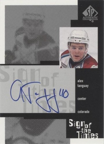 1999-00 SP Authentic - Alex Tanguay #AT