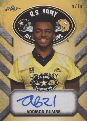 2017 Leaf Metal U.S. Army All-American Bowl Addison Gumbs #ATA-AG1