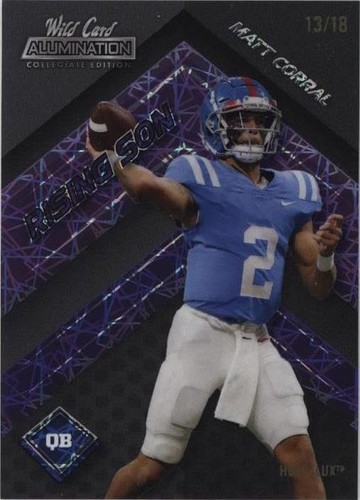 2021 Wild Card Alumination NIL Collegiate Edition Matt Corral #ANRS-1