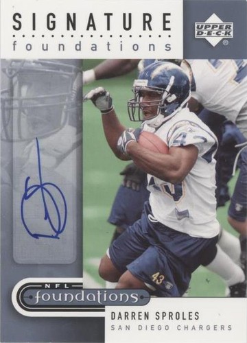 2005 Upper Deck NFL Foundations Darren Sproles #SF-DS