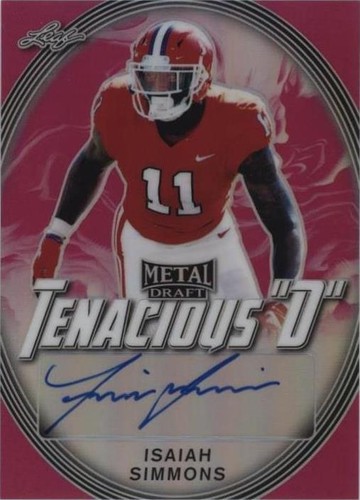 2020 Leaf Metal Draft Isaiah Simmons #TD-IS1