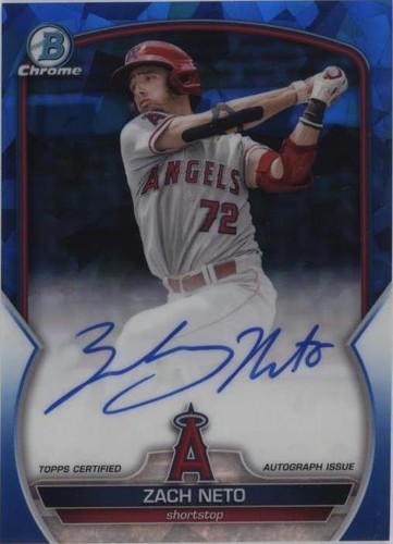 2023 Bowman Sapphire Edition - Zach Neto #BSPA-ZN