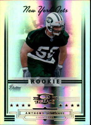 2006 Donruss Threads Football Card #222 Anthony Schlegel Rookie