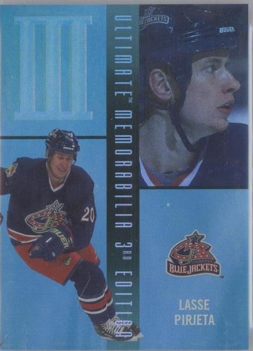 2002-03 In the Game Be A Player Ultimate Memorabilia 3rd Edition - Lasse Pirjeta #25