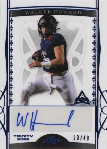 2022 Leaf Trinity Walker Howard #BA-WH1