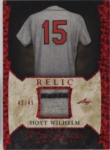 2022 Leaf In The Game Used Sports - Hoyt Wilhelm #GUM-16