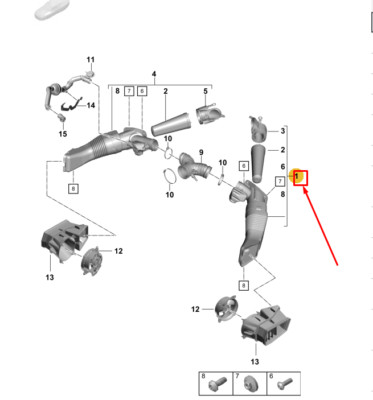PORSCHE 718 CAYMAN 982 Luftfilterkanaleinheit links 98111002103 NEU ORIGINAL