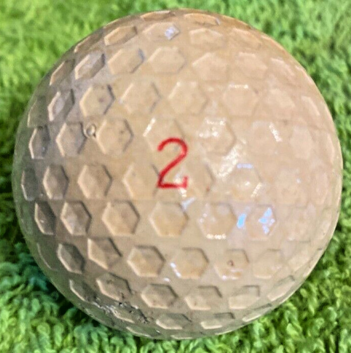 VINTAGE Logo Ball  " ST. REGIS RESORT " ROYAL, UNIQUE DIMPLE PATTERN, HEX