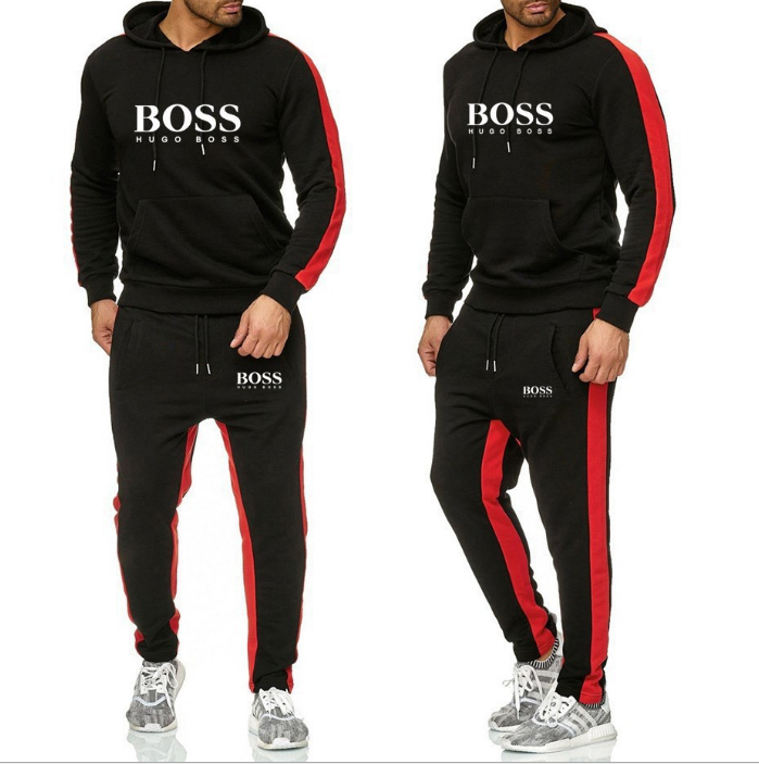 2 Teiliges Set Herren Jogging Anzug Sweatshirt Hosen Trainingsanzug Sportanzug