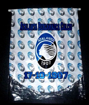 ATALANTA BERGAMASCA CALCIO - ITALY - PENNANT - Plush Cloth - 36 cm - Soccer