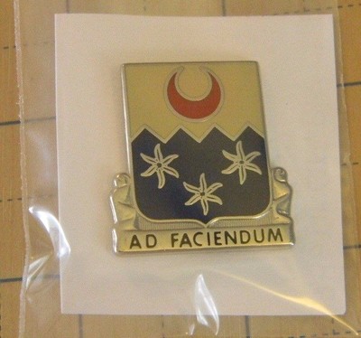 US Military 246th QM Bn DUI DI Unit crest pin D22 Quarter Master Battalion USA