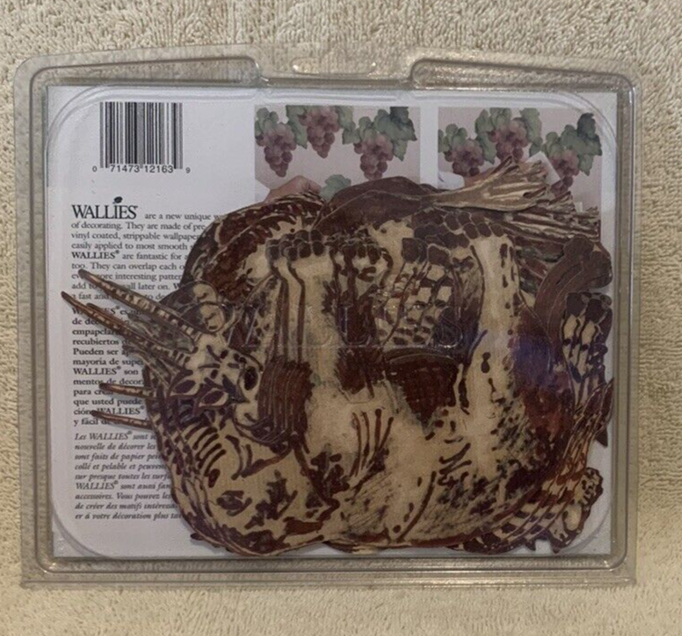 25 Pc Jungle Batik Wallies Pre-Pasted Cutouts For Walls Wood Glass More - NEW