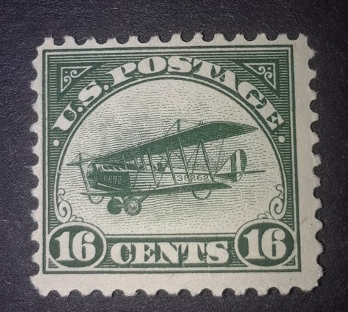 Travelstamps: 1918 Air Post Stamps: Scott Stamp #C2 First Flight Mint OG LH  $75