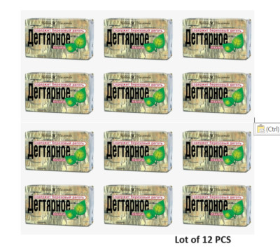 Tar soap. 12 x 140g. Degtayrnoe.Birch tar Soap.Nevsk cosmetic.Nevskaya cosmetika