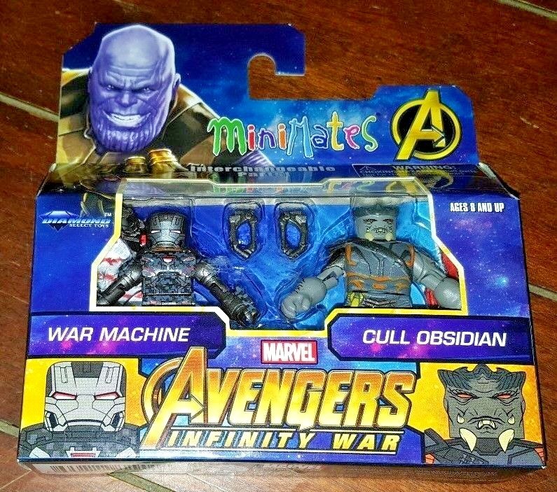 Details About Minimates Marvel Avengers Infinity War War Machine Cull Obsidian Figures