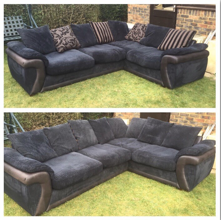 Lovely Large Navy blue corner sofa can deliver in Emerson Valley