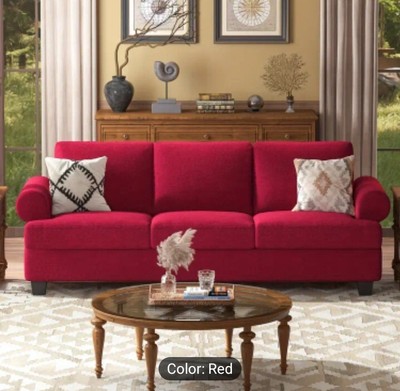 91-Inch Coach Comfortable Sofa  Booths with Extra Deep Seats, Mid-Century Modern