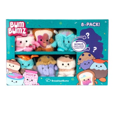 Jazware RBBZ00667 Russ Berrie Bum Bumz - 4.5'' Assorted Childs Plush Value Box, 8