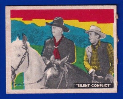 TOO MUCH MONEY 1950 TOPPS HOPALONG CASSIDY #187 VG-EX NO CREASES