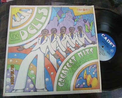 DELLS Greatest Hits LP Cadet 1969 SOUL VG+