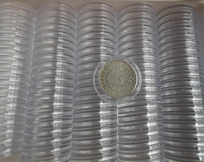 10 Stück 30mm Münzkapseln Münzdosen für die 5