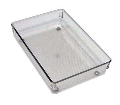 InterDesign 52640 Clear Plastic Stackable Drawer Organizer 2 H x 6 W x 9 D in.