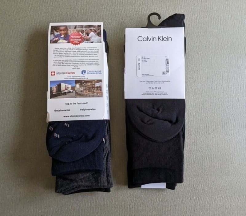 Navy Black Stretch Crew