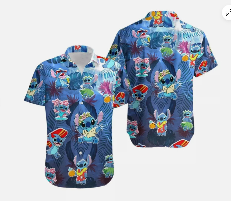Stitch 3D HAWAII SHIRT HALLOWEEN GIFT CHRISTMAS GIFT BEST PRICE OVER PRINT