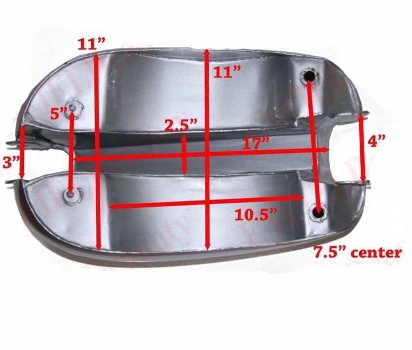1950 BSA Golden Flash A10 Silver & Chrome Fuel Petrol Tank With Taps & Cap  