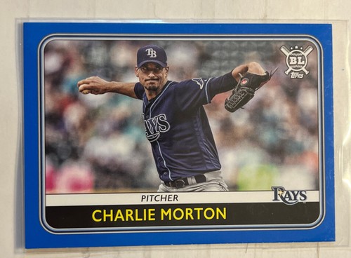 2020 Topps Big League BLUE CHARLIE MORTON #73 RAYS MINT