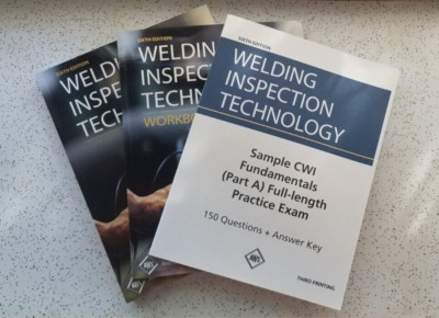 AWS WIT-T/WIT-W/WIT-E  WELDING INSPECTION TECHNOLOGY Textbook/Workbook/Exam set