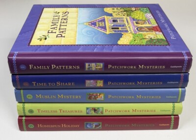 Lot of 5 Patchwork Mysteries Books 1-5 Series Guideposts Quilting Holiday