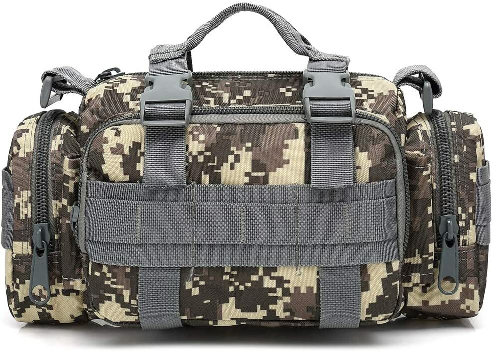 Gym Bag For Men Waterproof Travel Carry On Military Duffle Fanny Pack Camera Bag