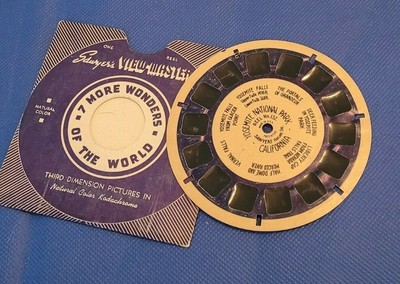 Rare 40s Blue Ring view-master reel single 132 Yosemite National Park California