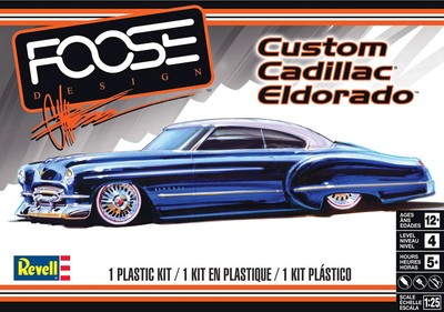 Revell 125 Custom 1948 Cadillac Eldorado Foose Design PLASTIC MODEL KIT 854435