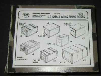 Verlinden 1/35 US Small Arms Ammo Boxes ACDA 35024 NOB