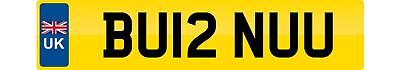 BURN BURNS number plate private registration BU12 NUU cherished car reg BURN UU