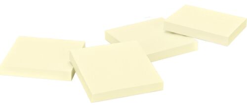 Sticky Notes 3" x 3" Yellow 100 Sheets/pad, 4 Pads