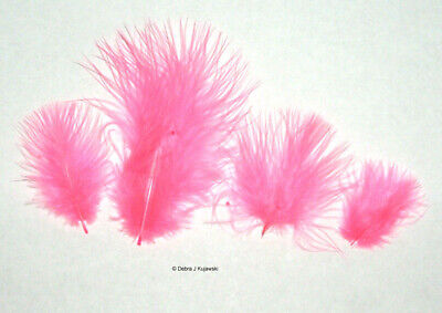 Marabou Feathers Fluffy 7 grams 1-3''  29 colors available Approx 105 per bag