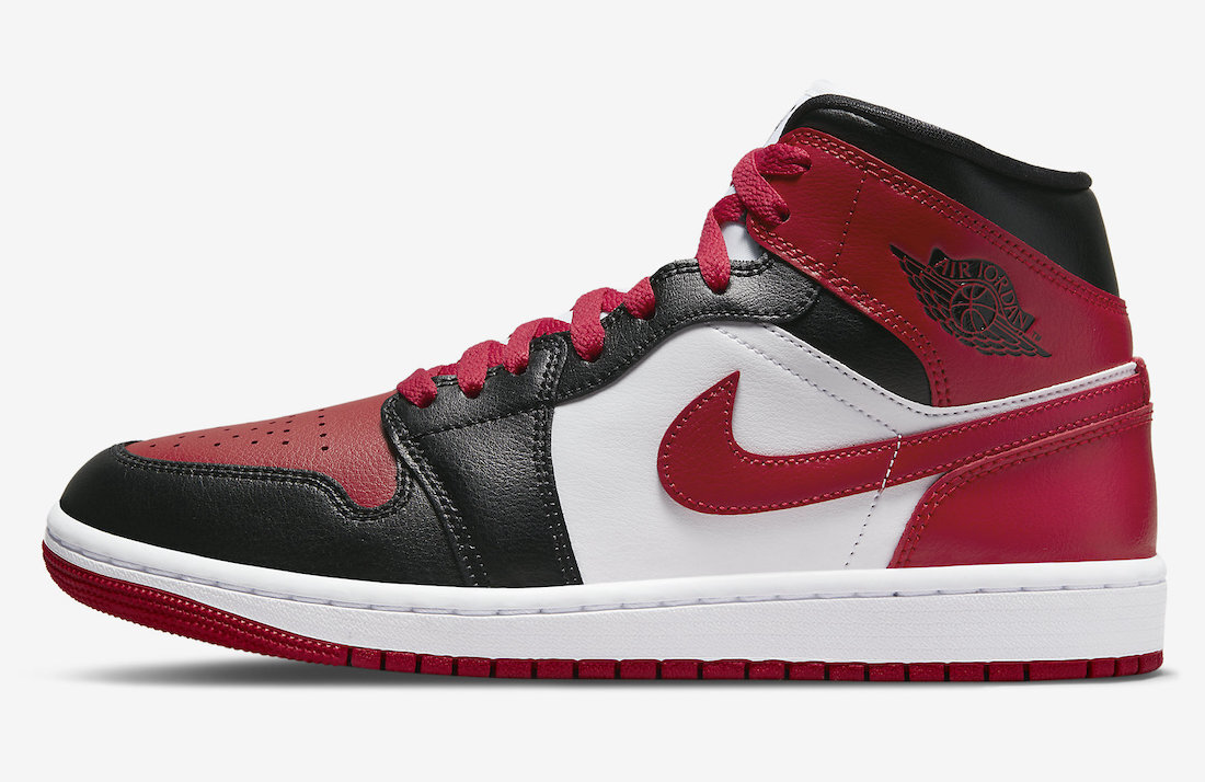 Nike Air Jordan 1 Mid Alternate Bred Toe Chicago Womens