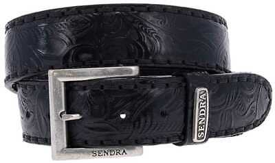 Sendra Boots 8563 Blondy Negro herrengürtel Damengürtel Ledergürtel Schwarz